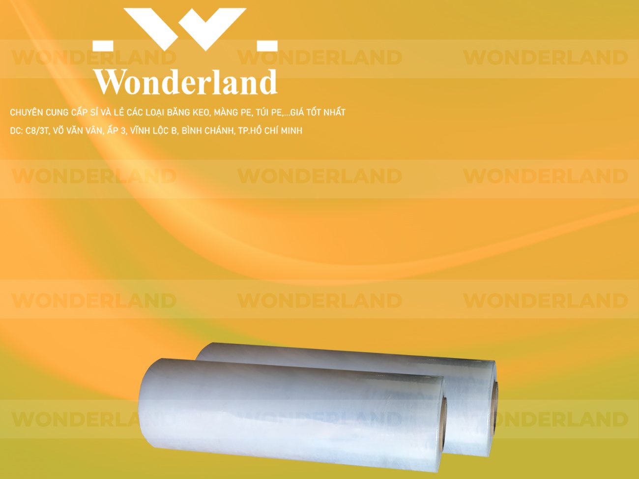 MÀNG PE TRẮNG 4.3KG LÕI 200G CHẤT LƯỢNG CAO WONDERLAND