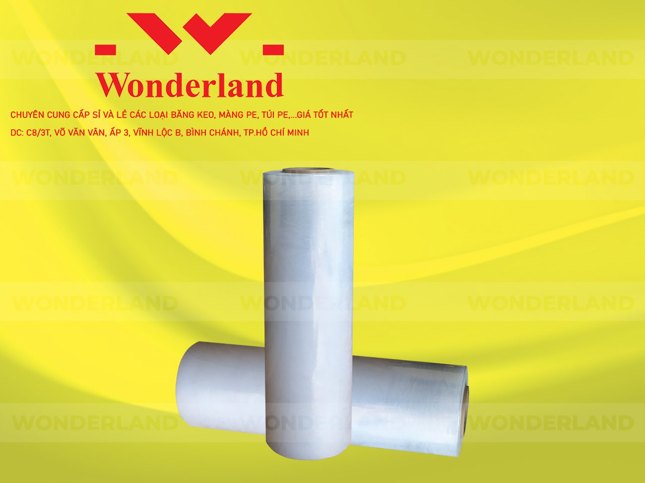 MÀNG PE TRẮNG 4.4KG LÕI 200G CHẤT LƯỢNG CAO WONDERLAND