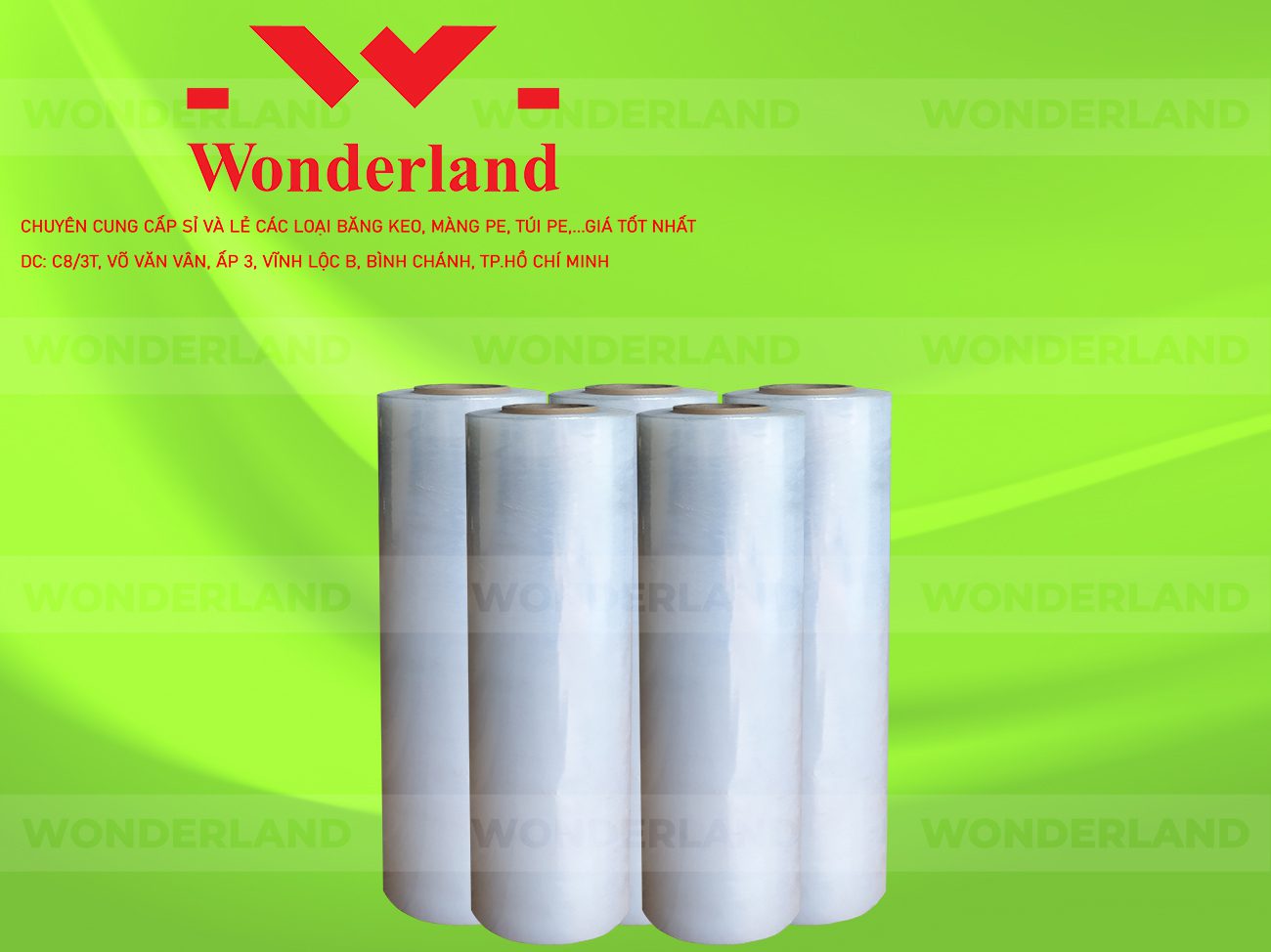 MÀNG PE TRẮNG 4.5KG LÕI 200G CHẤT LƯỢNG CAO WONDERLAND GIÁ SỈ TỐT NHẤT