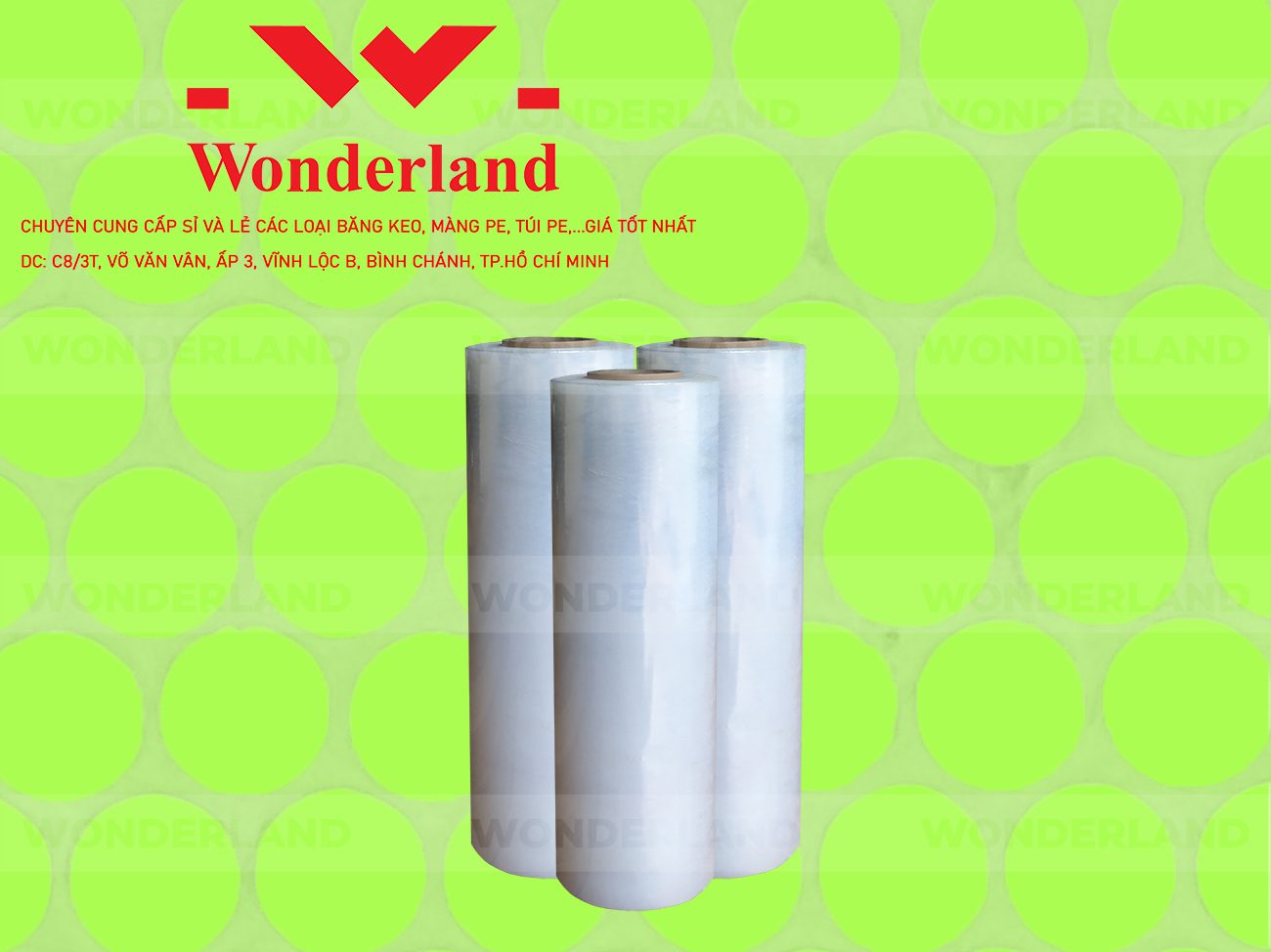 MÀNG PE TRẮNG 4.6KG LÕI 200G CHẤT LƯỢNG CAO WONDERLAND