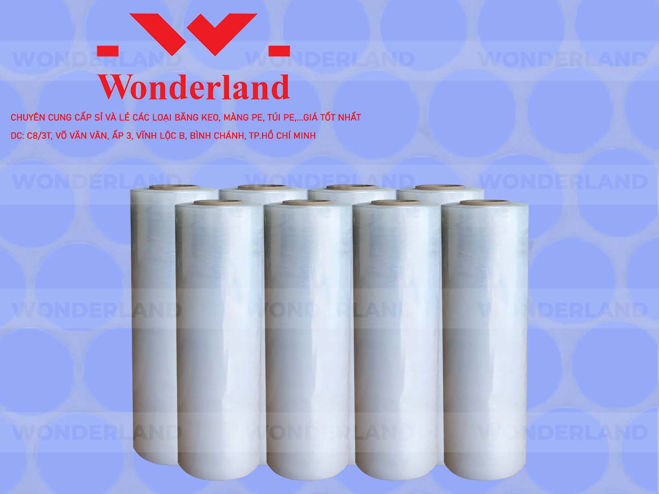 MÀNG PE TRẮNG 4.8KG LÕI 200G CHẤT LƯỢNG CAO WONDERLAND GIÁ SỈ TỐT NHẤT