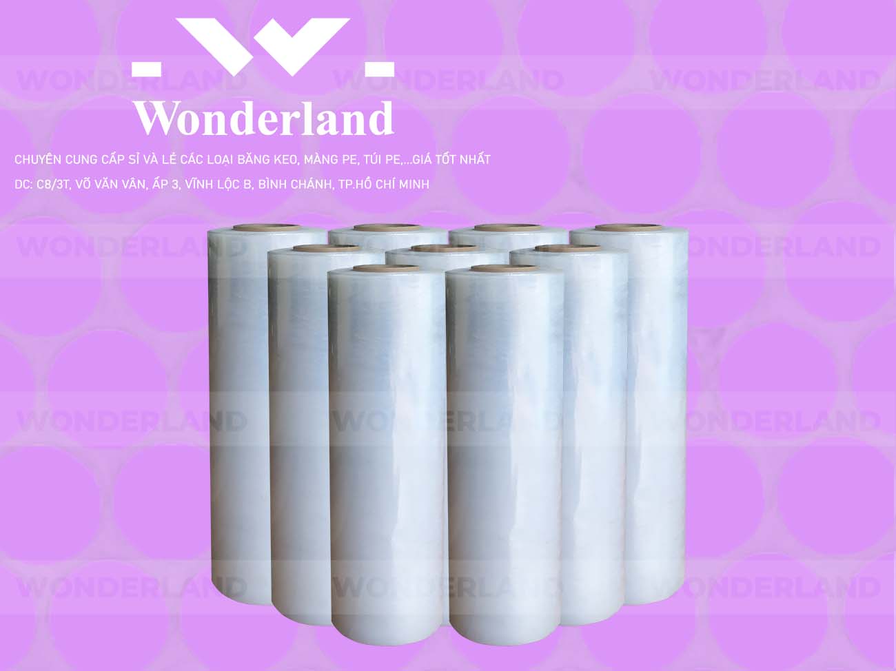 MÀNG PE TRẮNG 4.9KG LÕI 200G CHẤT LƯỢNG CAO WONDERLAND GIÁ SỈ TỐT NHẤT