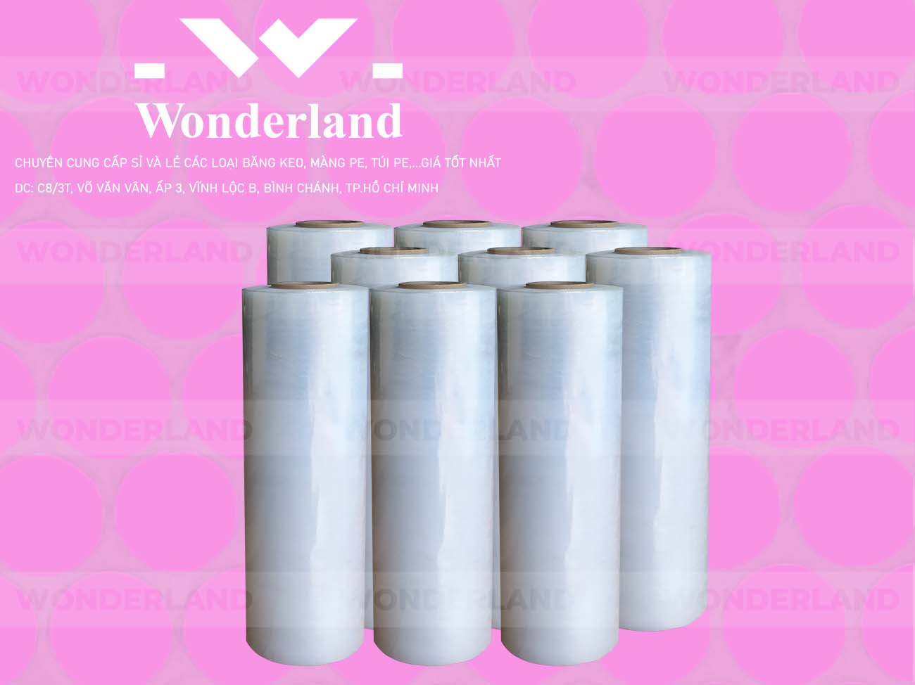 MÀNG PE TRẮNG 5.0KG LÕI 500G CHẤT LƯỢNG CAO WONDERLAND GIÁ SỈ TỐT NHẤT