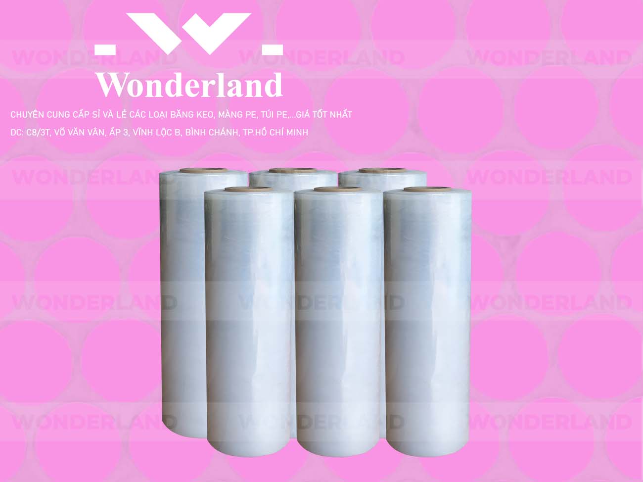 MÀNG PE TRẮNG 5.0KG LÕI 500G CHẤT LƯỢNG CAO WONDERLAND