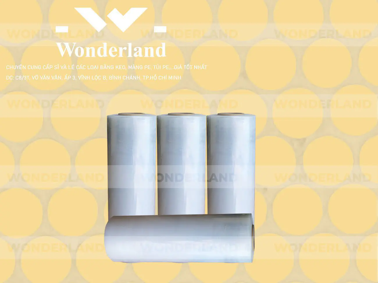 MÀNG PE TRẮNG 5.2KG LÕI 200G CHẤT LƯỢNG CAO WONDERLAND