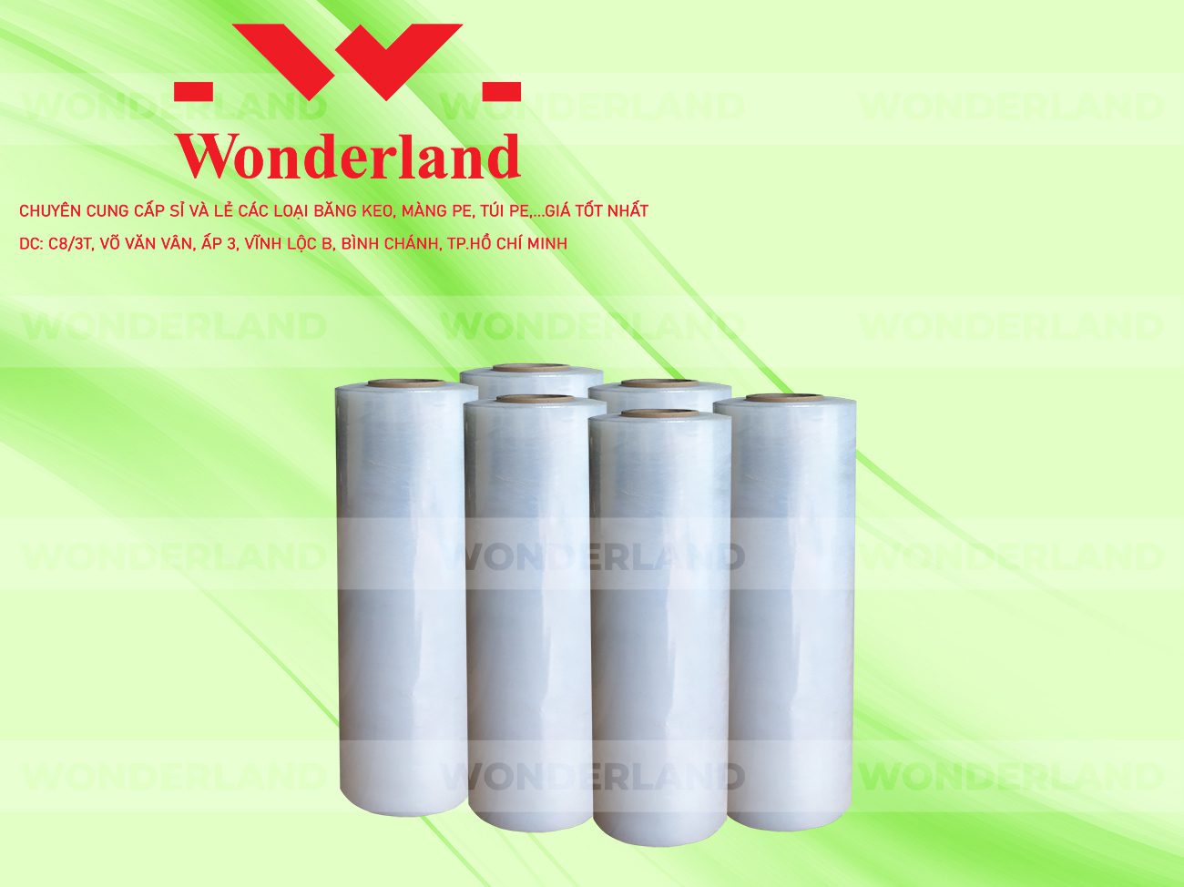 MÀNG PE TRẮNG 5.5KG LÕI 200G CHẤT LƯỢNG CAO WONDERLAND