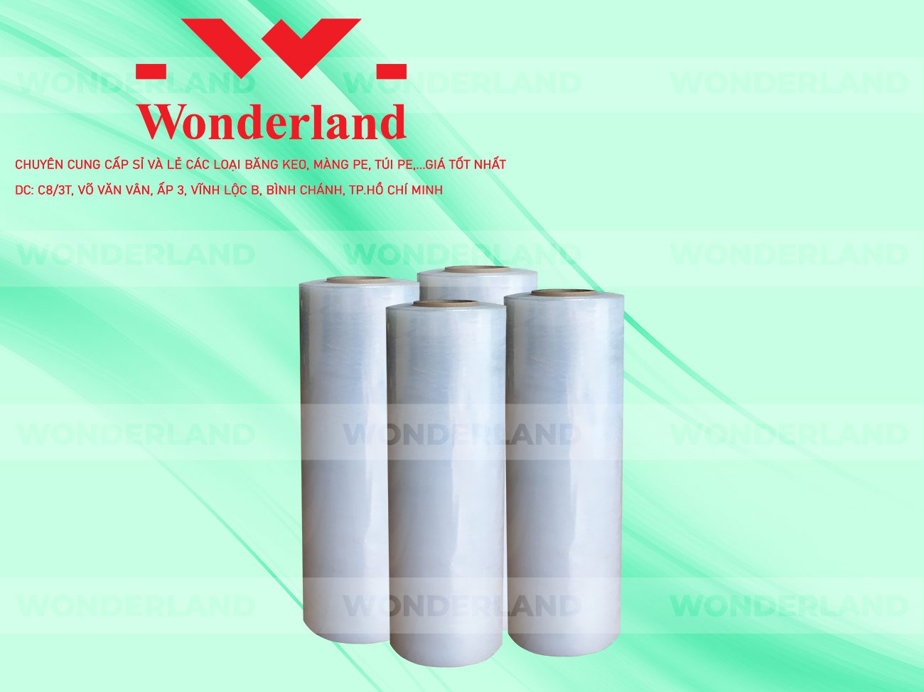 MÀNG PE TRẮNG 5.6KG LÕI 200G CHẤT LƯỢNG CAO WONDERLAND