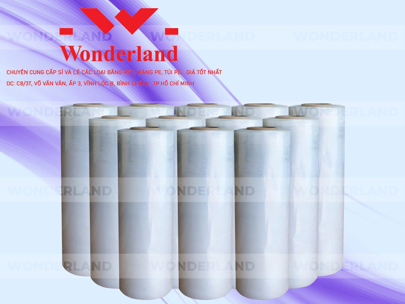 MÀNG PE TRẮNG 5.7KG LÕI 200G CHẤT LƯỢNG CAO WONDERLAND GIÁ SỈ TỐT NHẤT