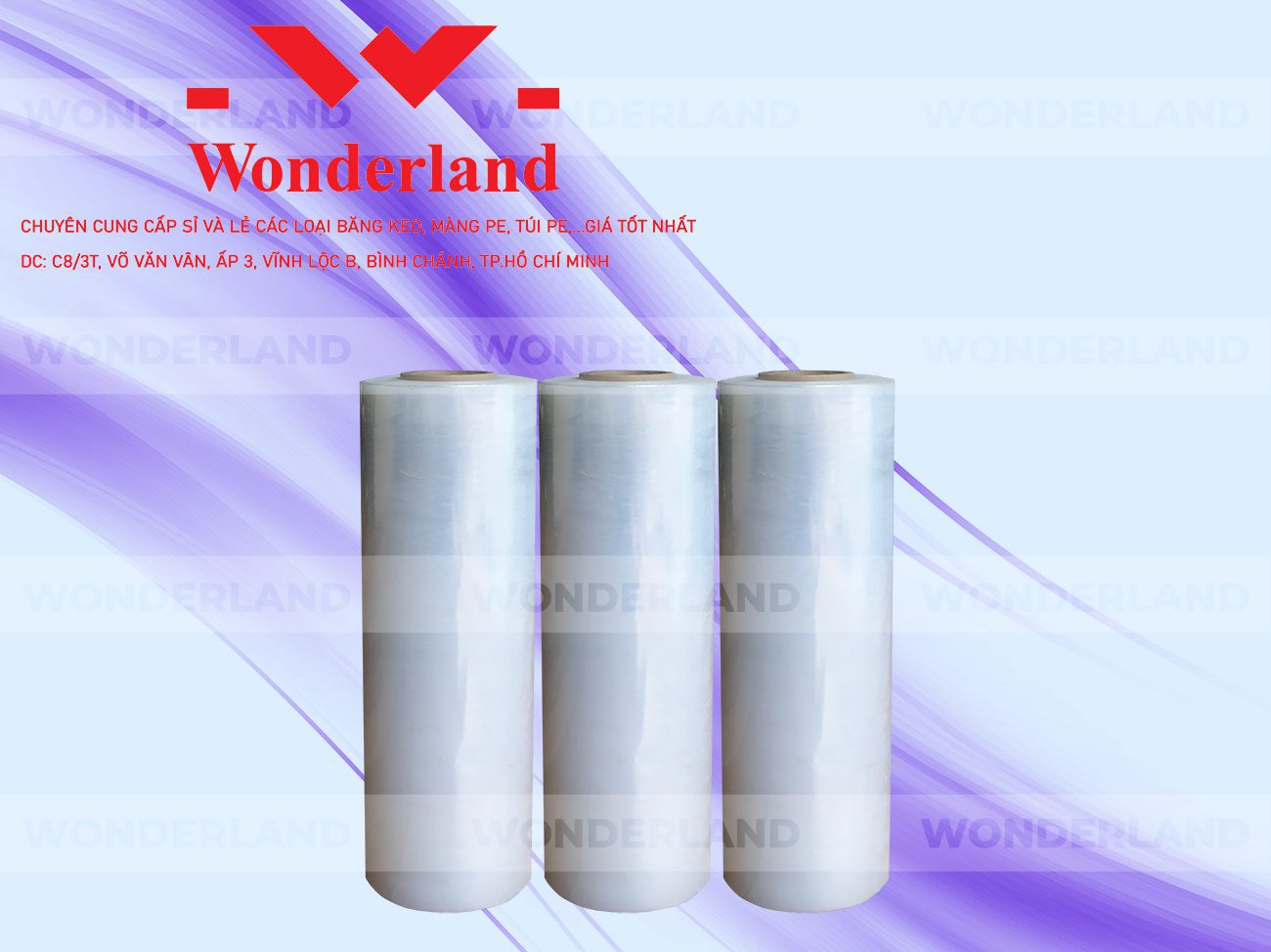 MÀNG PE TRẮNG 5.7KG LÕI 200G CHẤT LƯỢNG CAO WONDERLAND