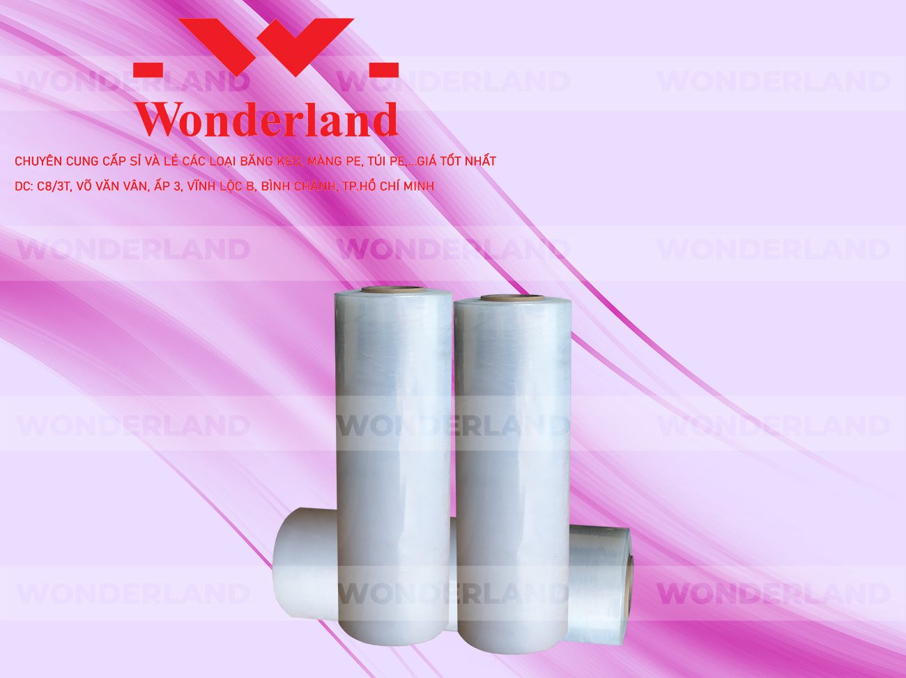 MÀNG PE TRẮNG 5.8KG LÕI 200G CHẤT LƯỢNG CAO WONDERLAND