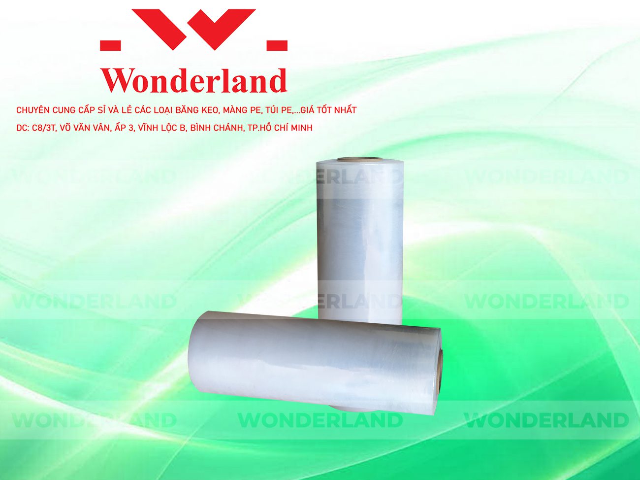 MÀNG PE TRẮNG 6.0KG LÕI 500G WONDERLAND CHẤT LƯỢNG HÀNG ĐẦU