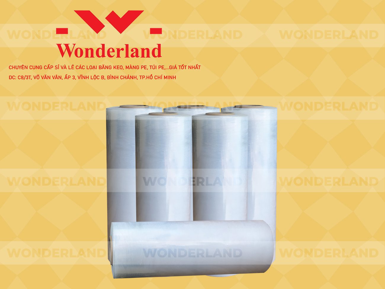 MÀNG PE TRẮNG 6.3KG LÕI 500G CHẤT LƯỢNG CAO WONDERLAND GIÁ SỈ TỐT NHẤT