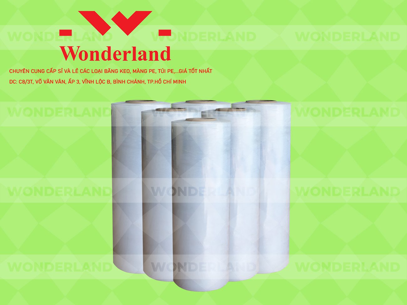 MÀNG PE TRẮNG 6.4KG LÕI 500G CHẤT LƯỢNG CAO WONDERLAND GIÁ SỈ TỐT NHẤT