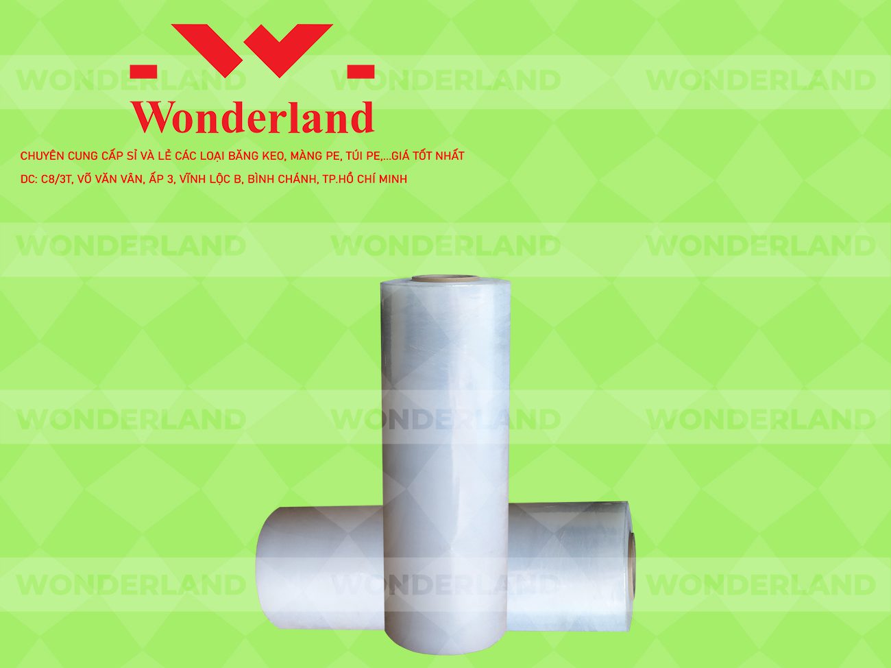 MÀNG PE TRẮNG 6.4KG LÕI 500G CHẤT LƯỢNG CAO WONDERLAND