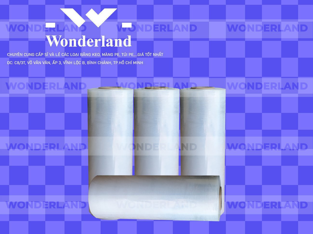 MÀNG PE TRẮNG 6.8KG LÕI 500G CHẤT LƯỢNG CAO WONDERLAND GIÁ SỈ TỐT NHẤT