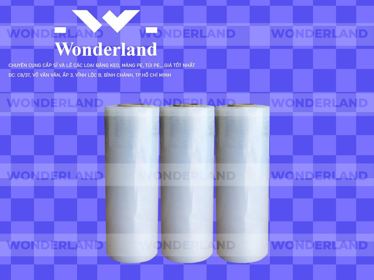 MÀNG PE TRẮNG 6.8KG LÕI 500G CHẤT LƯỢNG CAO WONDERLAND