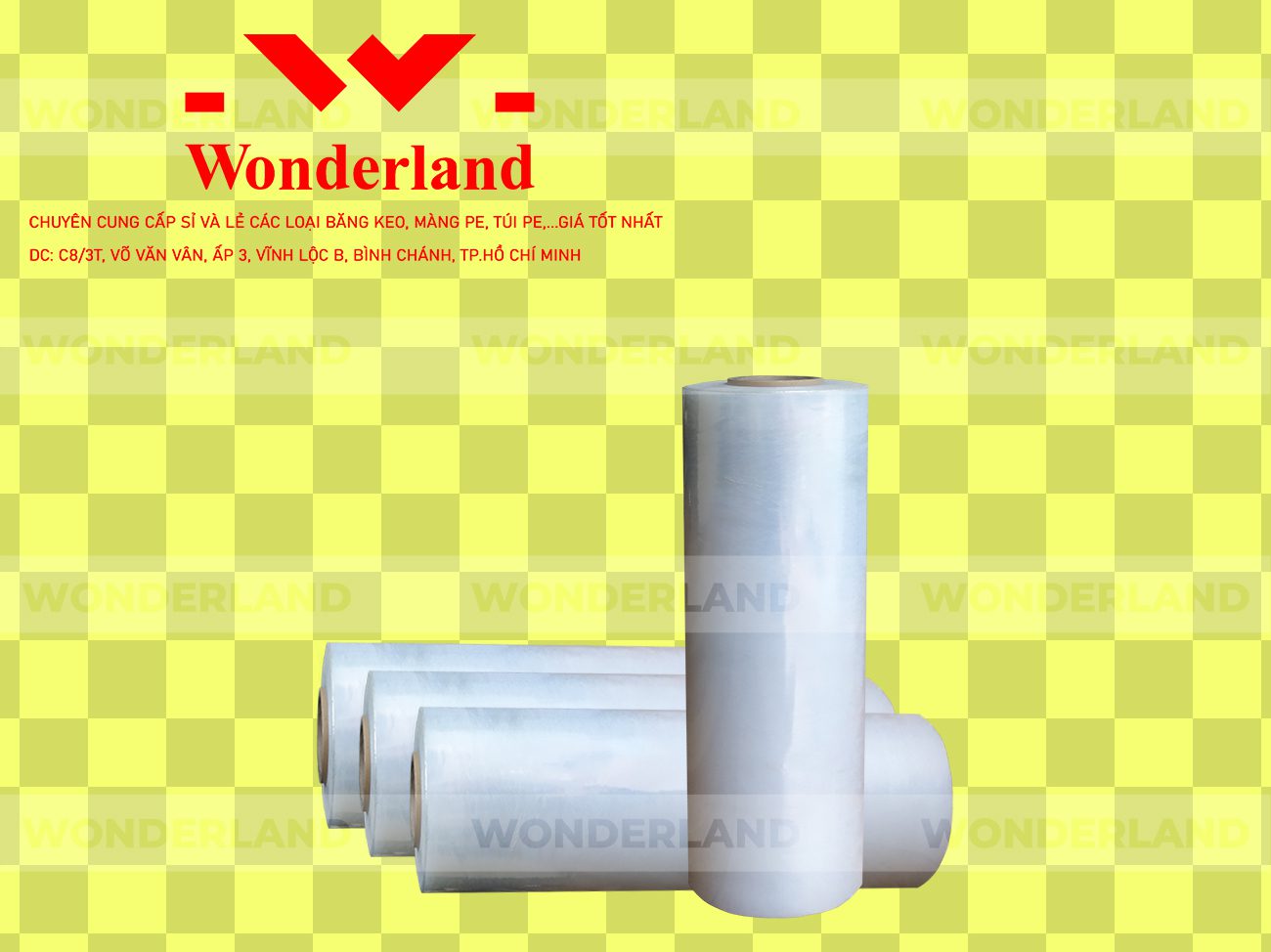 MÀNG PE TRẮNG 6.9KG LÕI 500G CHẤT LƯỢNG CAO WONDERLAND GIÁ SỈ TỐT NHẤT