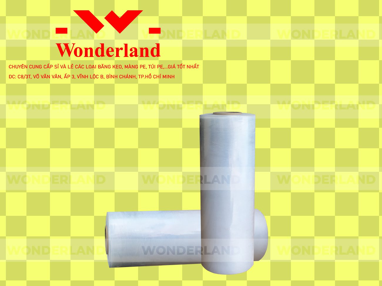 MÀNG PE TRẮNG 6.9KG LÕI 500G CHẤT LƯỢNG CAO WONDERLAND