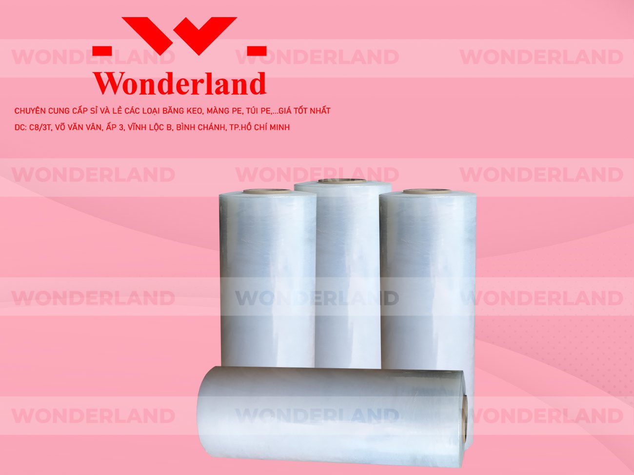 MÀNG PE TRẮNG 7.3KG LÕI 500G CHẤT LƯỢNG CAO WONDERLAND GIÁ SỈ TỐT NHẤT