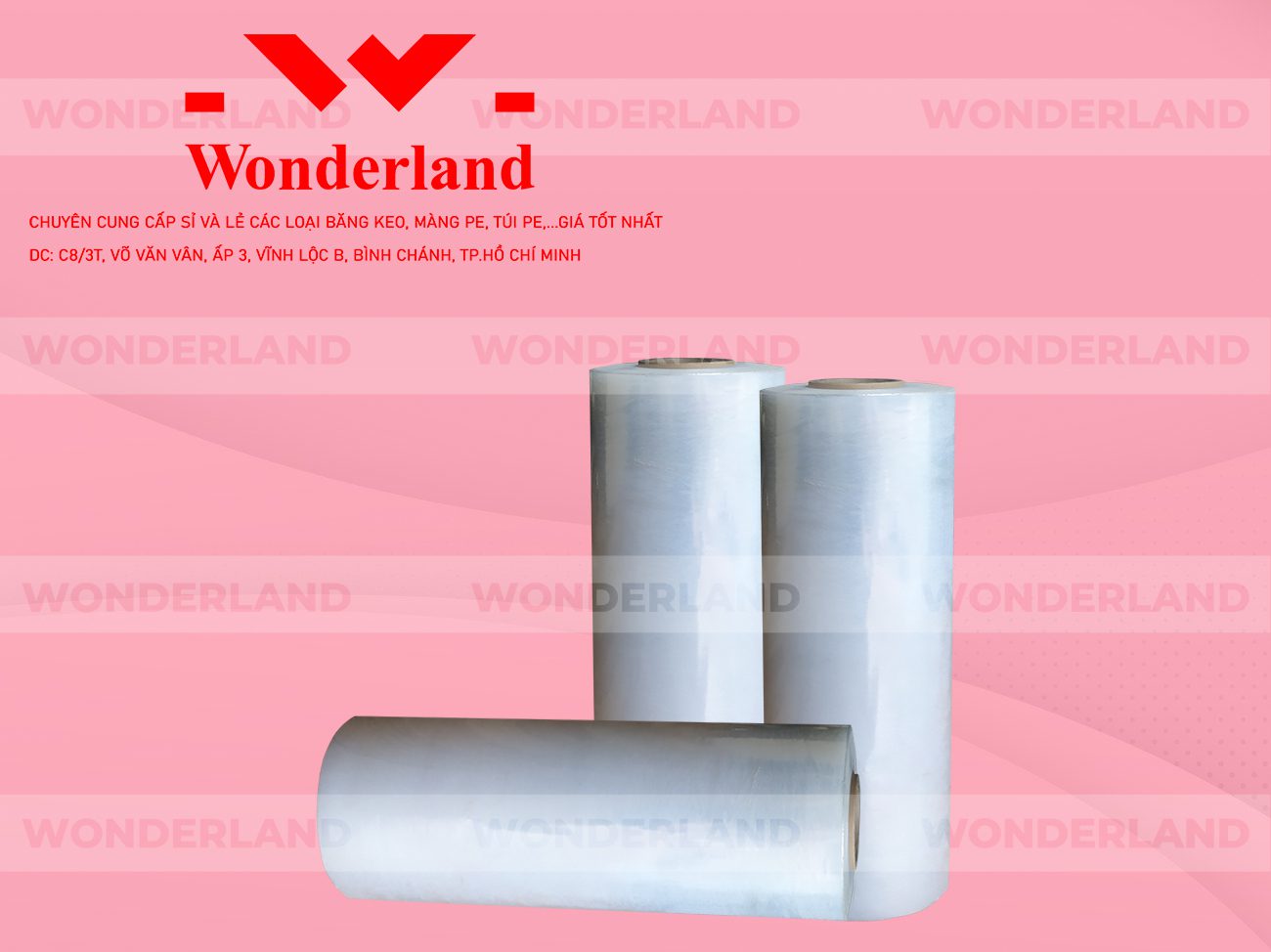 MÀNG PE TRẮNG 7.3KG LÕI 500G CHẤT LƯỢNG CAO WONDERLAND