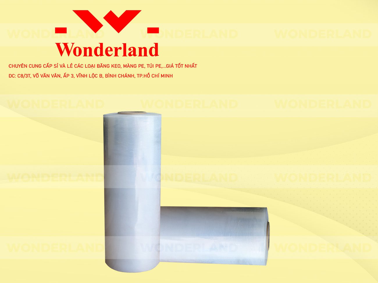 MÀNG PE TRẮNG 7.4KG LÕI 500G CHẤT LƯỢNG CAO WONDERLAND