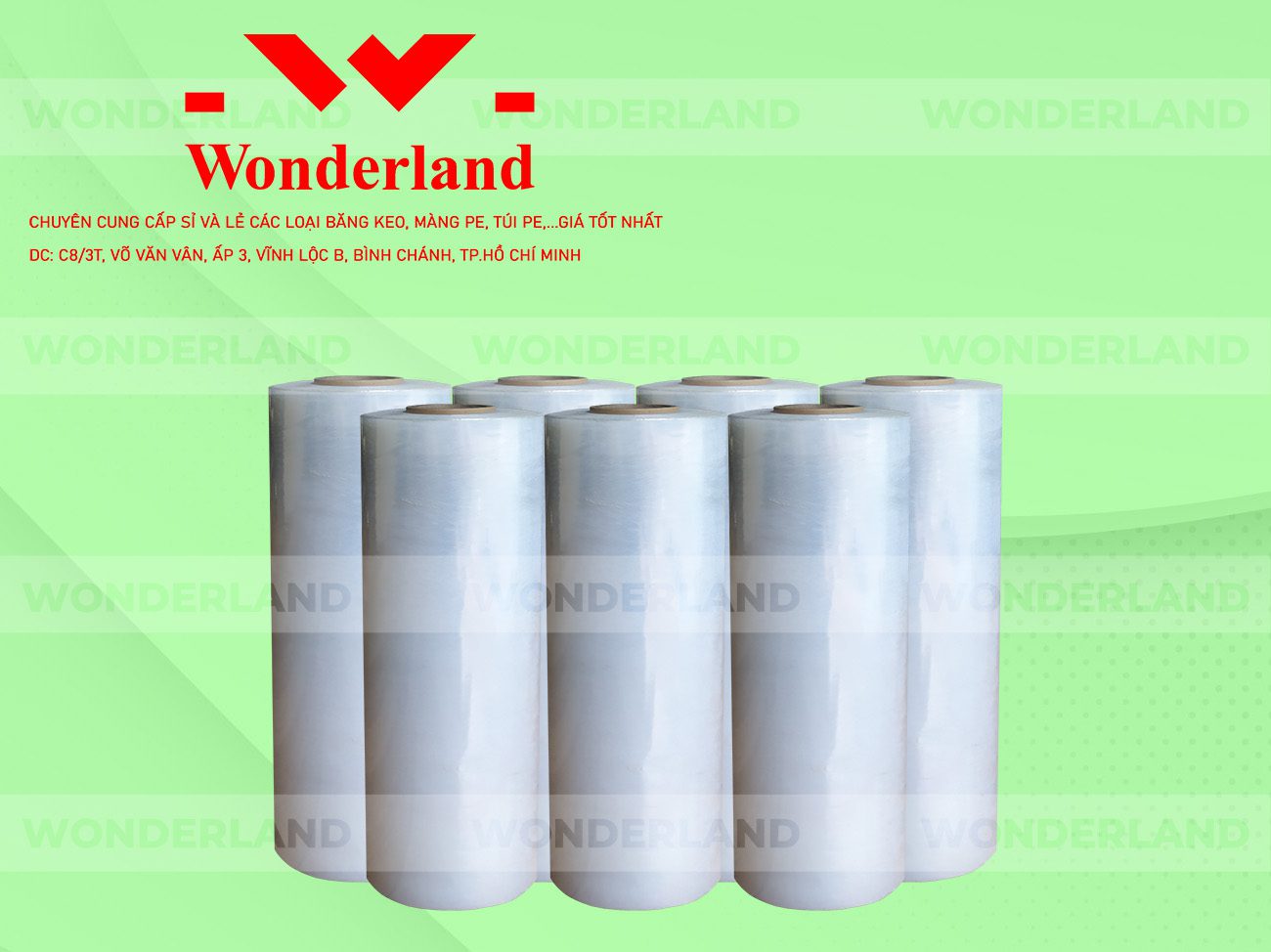 MÀNG PE TRẮNG 7.5KG LÕI 500G CHẤT LƯỢNG CAO WONDERLAND GIÁ SỈ TỐT NHẤT