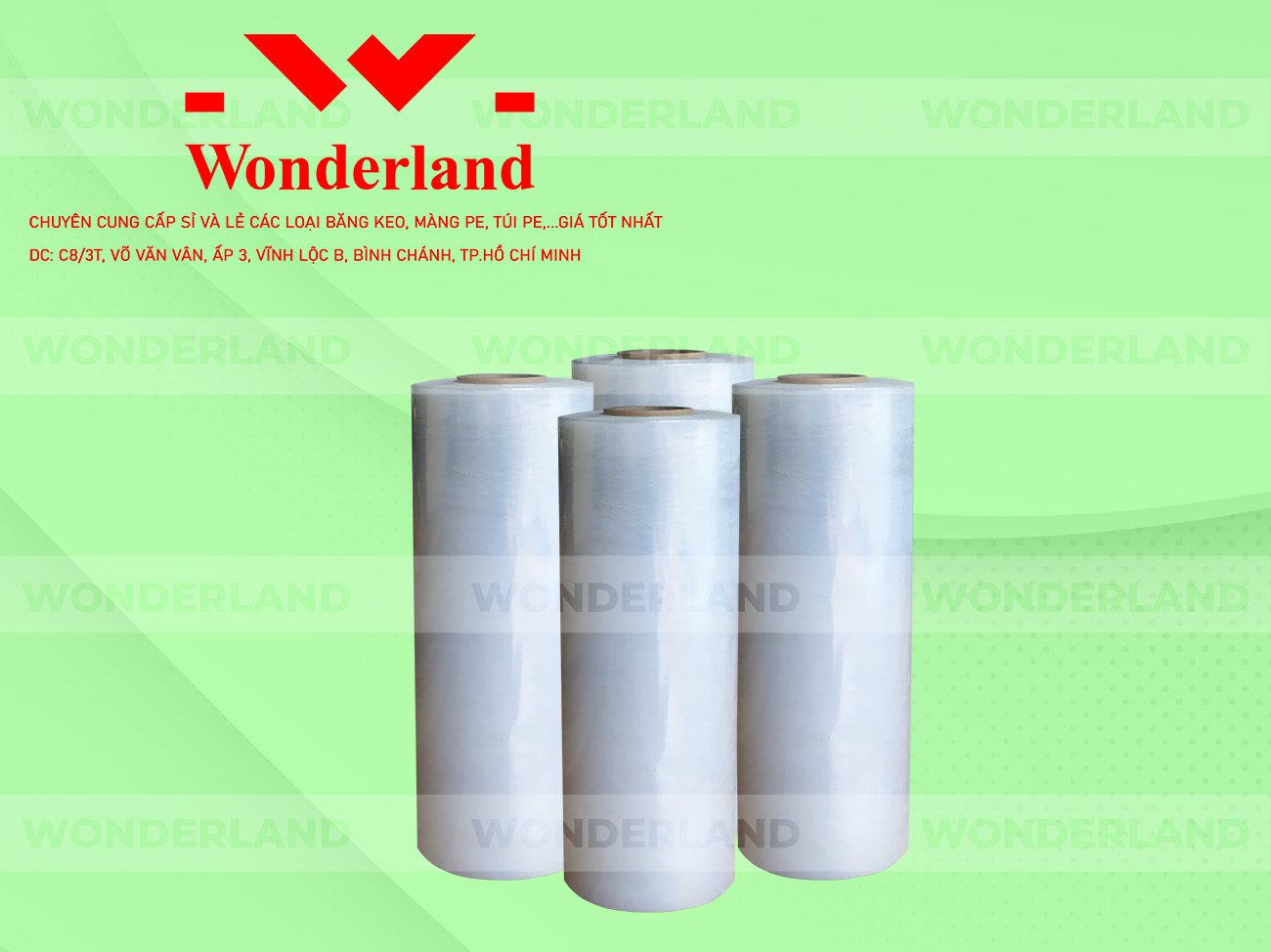 MÀNG PE TRẮNG 7.5KG LÕI 500G CHẤT LƯỢNG CAO WONDERLAND