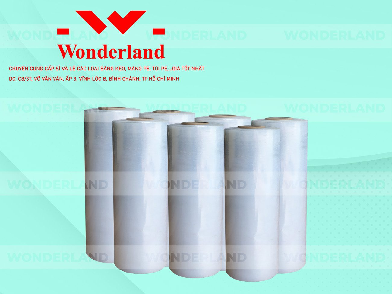 MÀNG PE TRẮNG 7.6KG LÕI 500G CHẤT LƯỢNG CAO WONDERLAND GIÁ SỈ TỐT NHẤT