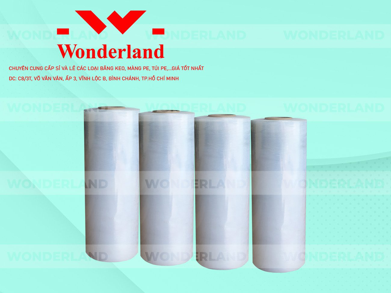 MÀNG PE TRẮNG 7.6KG LÕI 500G CHẤT LƯỢNG CAO WONDERLAND