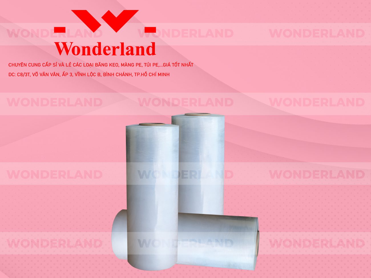MÀNG PE TRẮNG 7.8KG LÕI 500G CHẤT LƯỢNG CAO WONDERLAND GIÁ SỈ TỐT NHẤT