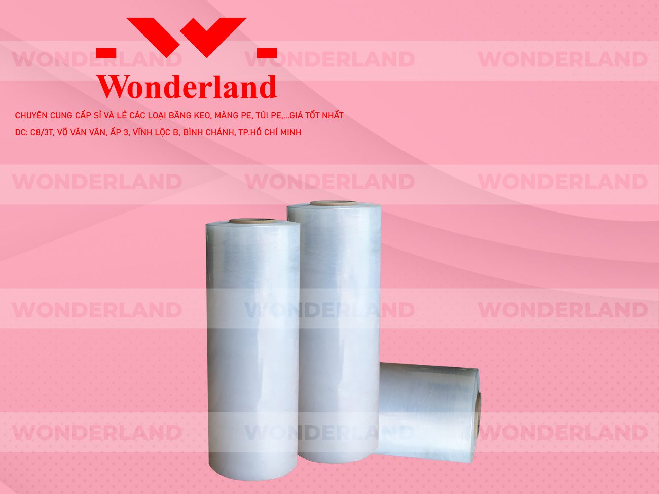 MÀNG PE TRẮNG 7.8KG LÕI 500G CHẤT LƯỢNG CAO WONDERLAND