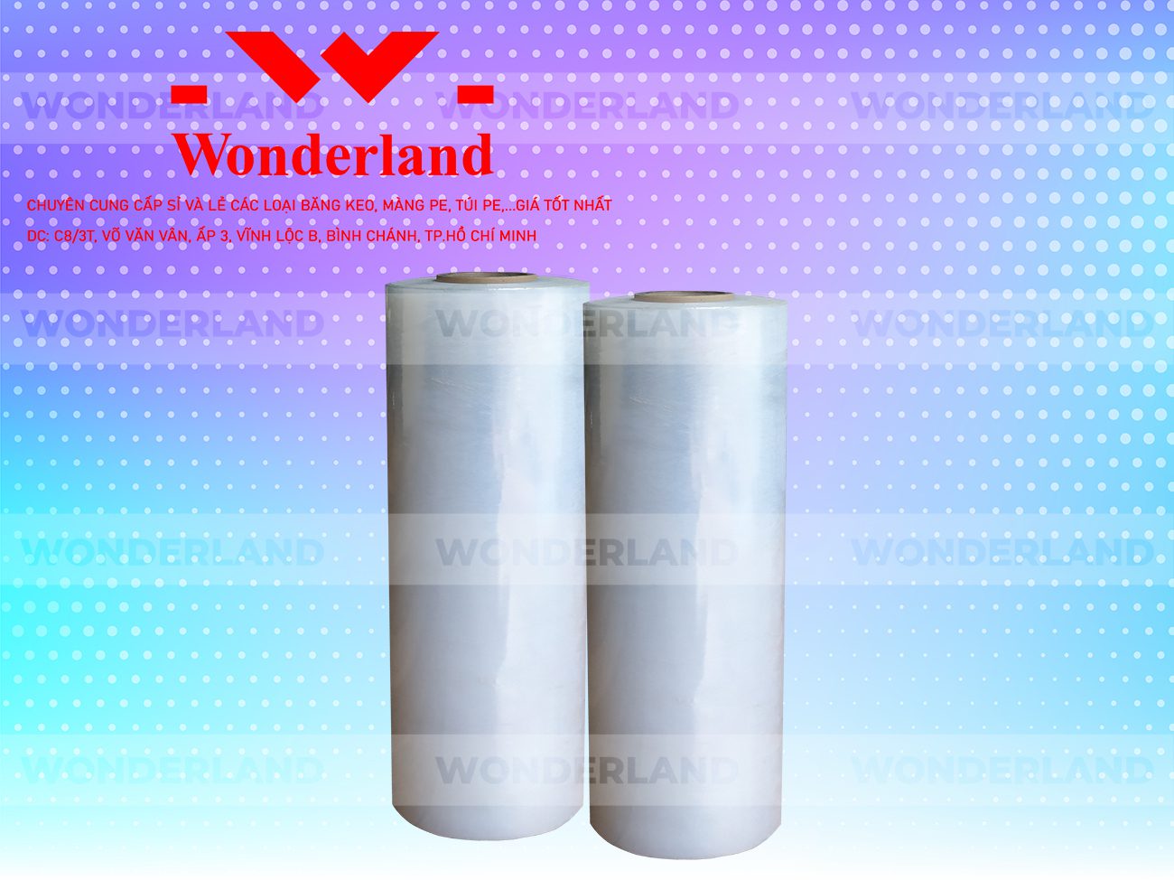 MÀNG PE TRẮNG 7.9KG LÕI 500G CHẤT LƯỢNG CAO WONDERLAND