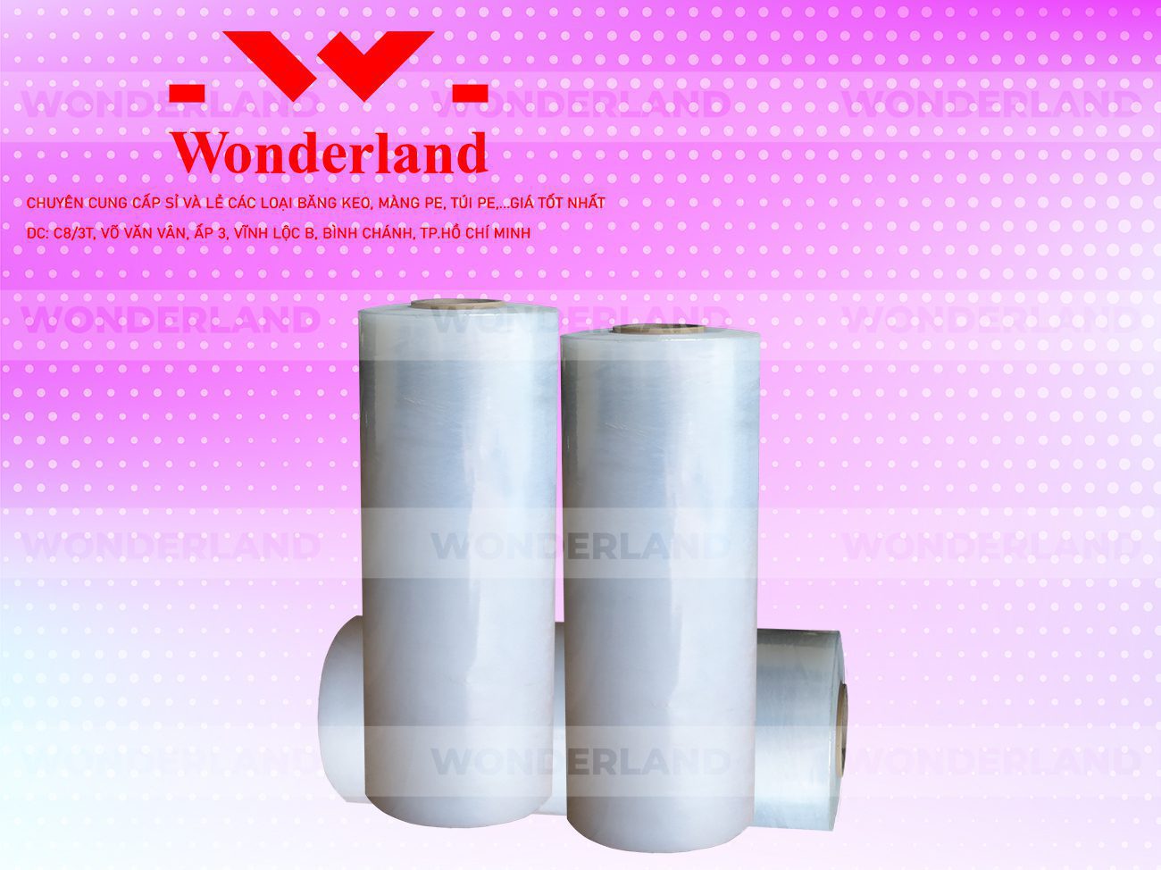 MÀNG PE TRẮNG 8.0KG LÕI 500G CHẤT LƯỢNG CAO WONDERLAND GIÁ SỈ TỐT NHẤT