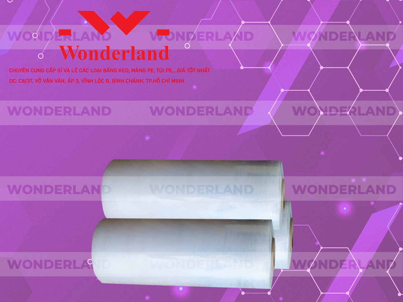 MÀNG PE TRẮNG 8.4KG LÕI 500G CHẤT LƯỢNG CAO WONDERLAND GIÁ SỈ TỐT NHẤT