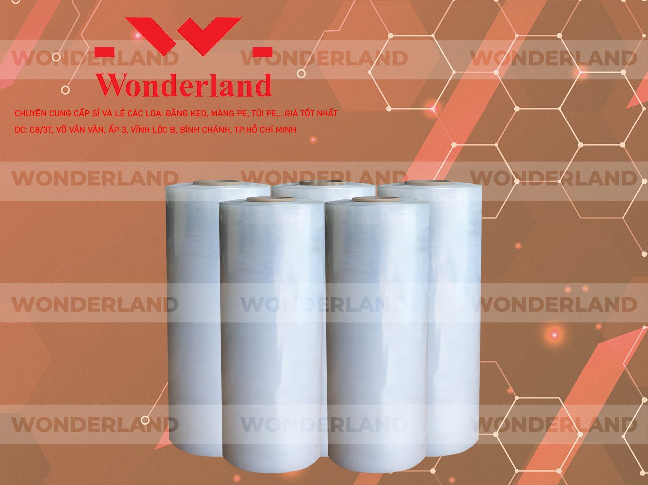 MÀNG PE TRẮNG 8.5KG LÕI 500G CHẤT LƯỢNG CAO WONDERLAND GIÁ SỈ TỐT NHẤT