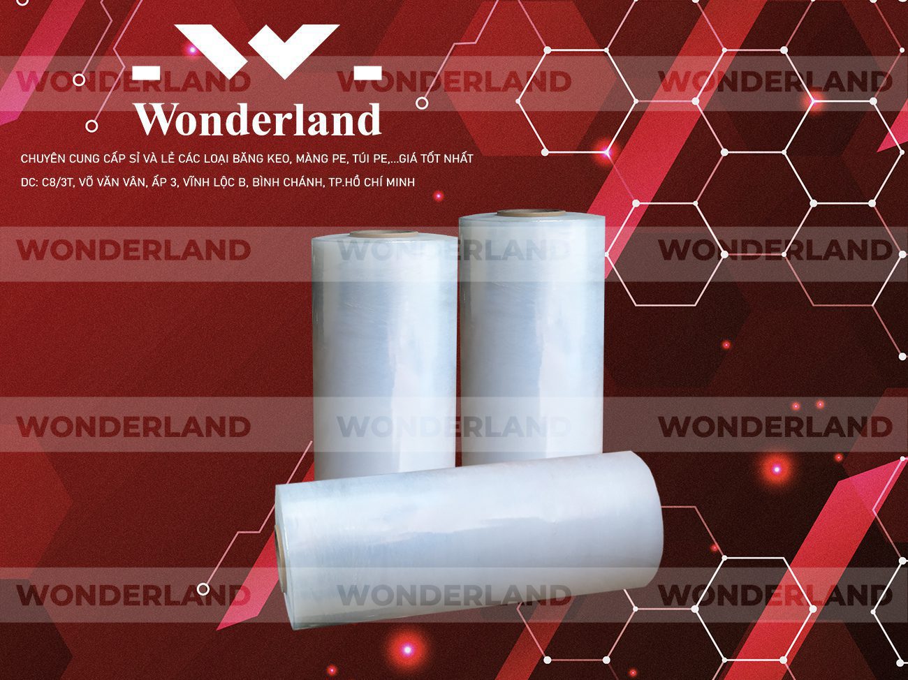 MÀNG PE TRẮNG 8.7KG LÕI 500G CHẤT LƯỢNG CAO WONDERLAND GIÁ SỈ TỐT NHẤT