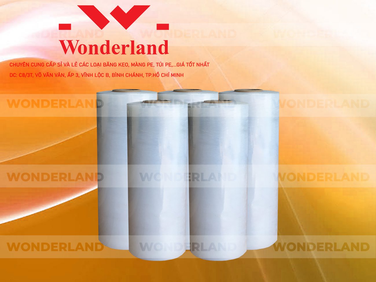 MÀNG PE TRẮNG 8.9KG LÕI 500G CHẤT LƯỢNG CAO WONDERLAND GIÁ SỈ TỐT NHẤT