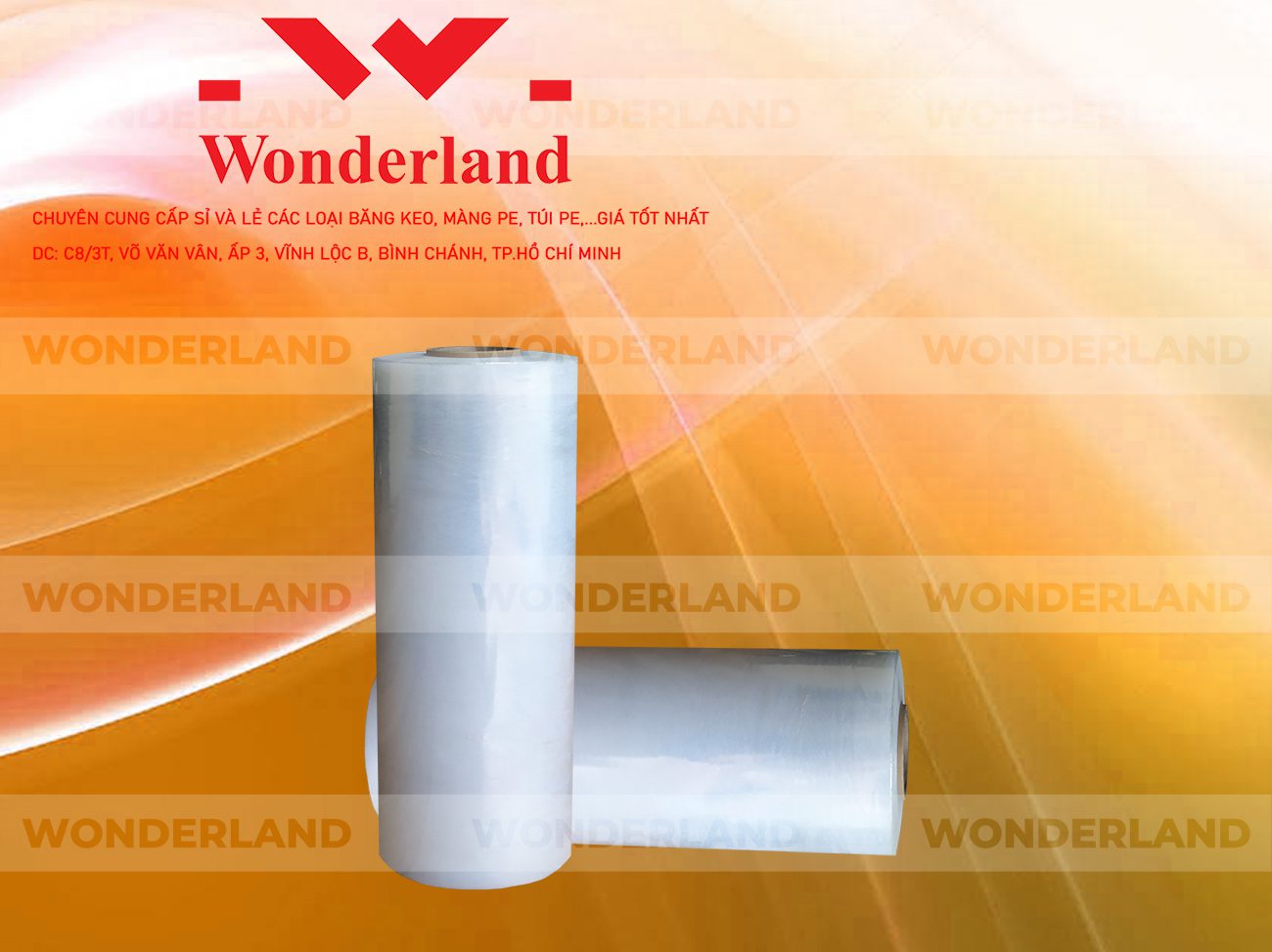 MÀNG PE TRẮNG 8.9KG LÕI 500G CHẤT LƯỢNG CAO WONDERLAND