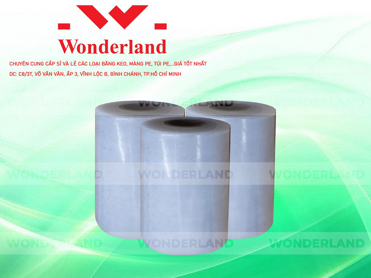 MÀNG PE TRẮNG 9.1KG LÕI 500G CHẤT LƯỢNG CAO WONDERLAND GIÁ SỈ TỐT NHẤT
