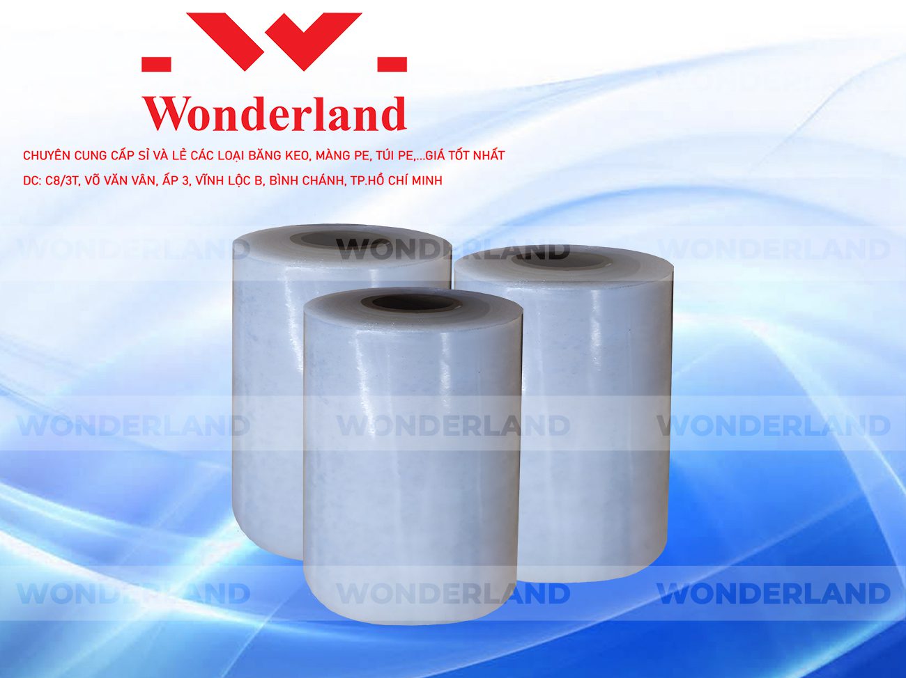 MÀNG PE TRẮNG 9.2KG LÕI 500G CHẤT LƯỢNG CAO WONDERLAND GIÁ SỈ TỐT NHẤT