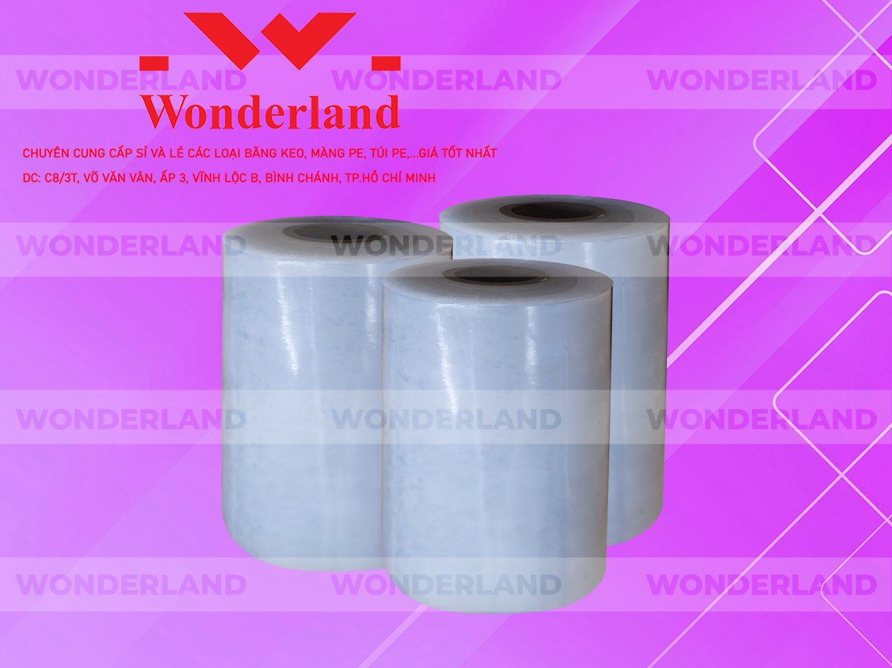 MÀNG PE TRẮNG 9.4KG LÕI 500G CHẤT LƯỢNG CAO WONDERLAND GIÁ SỈ TỐT NHẤT