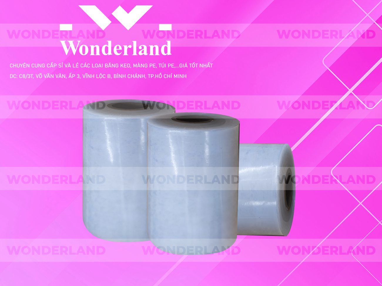 MÀNG PE TRẮNG 9.5KG LÕI 500G CHẤT LƯỢNG CAO WONDERLAND GIÁ SỈ TỐT NHẤT