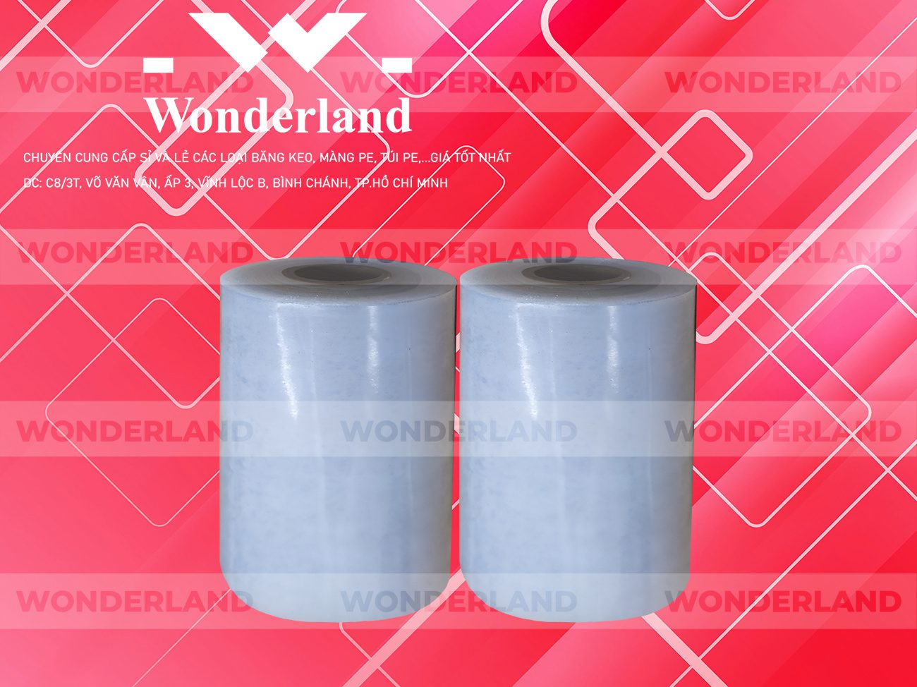 MÀNG PE TRẮNG 9.6KG LÕI 500G CHẤT LƯỢNG CAO WONDERLAND