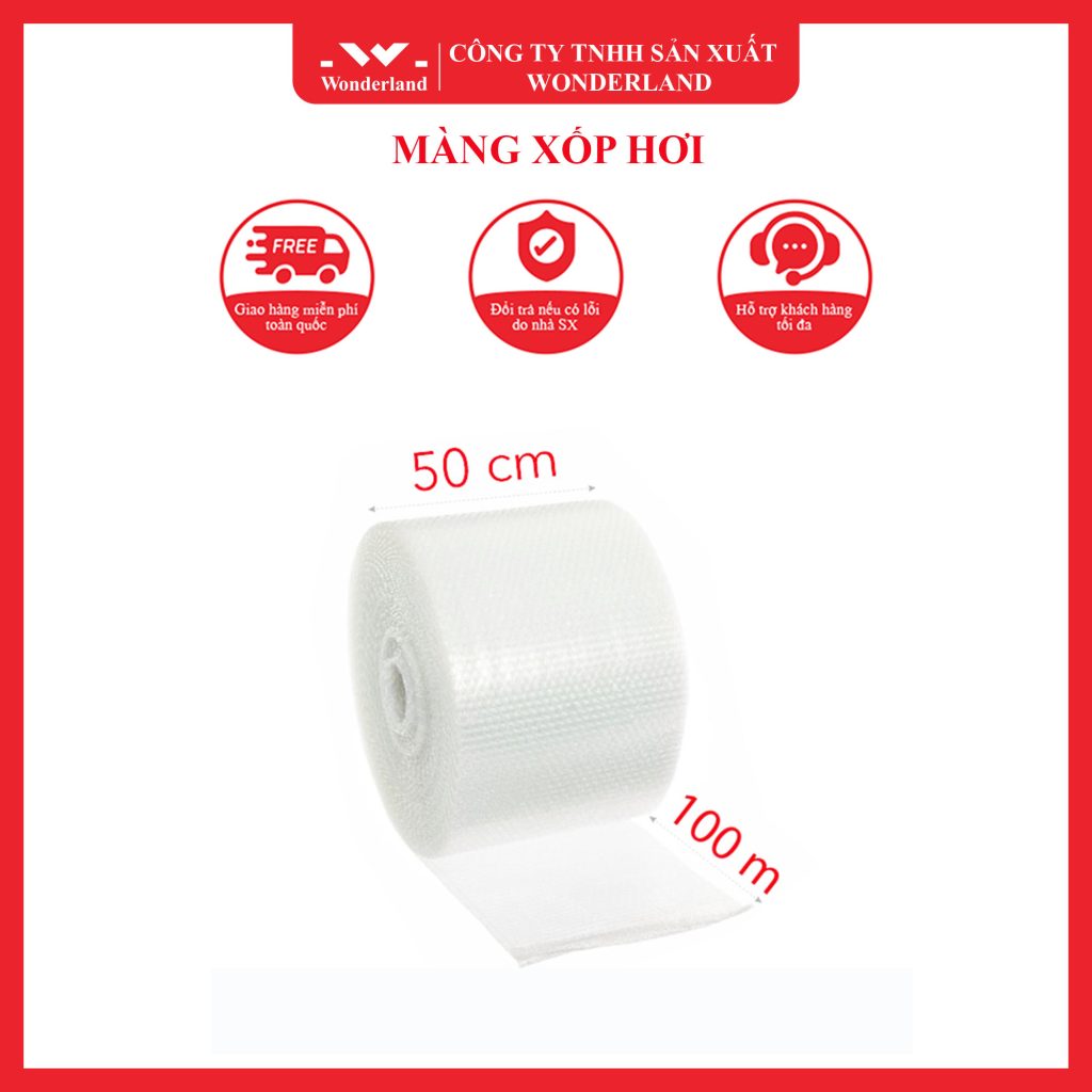MÀNG XỐP HƠI 50CM x 100M TẠI WONDERLAND