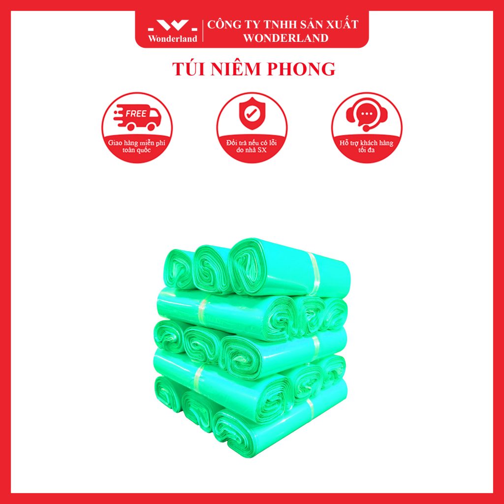 TÚI NIÊM PHONG MÀU XANH DẠ QUANG 38CM x 52CM WONDERLAND GIÁ SỈ TỐT NHẤT
