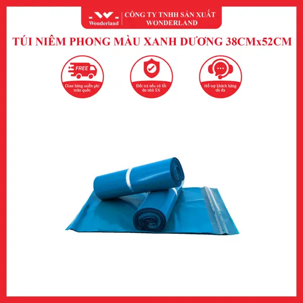 TÚI NIÊM PHONG MÀU XANH DƯƠNG 38CMx52CM - 4
