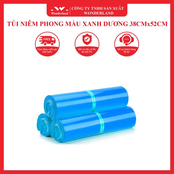 TÚI NIÊM PHONG MÀU XANH DƯƠNG 38CMx52CM - 5