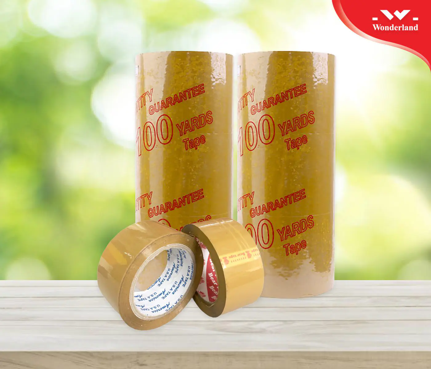 Băng keo đục thường dùng để dán thùng Wonderland