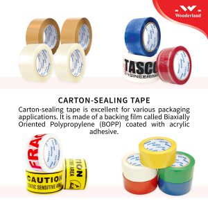 A LARGE AMOUNT OF CARTON SEALING TAPE ON SALES