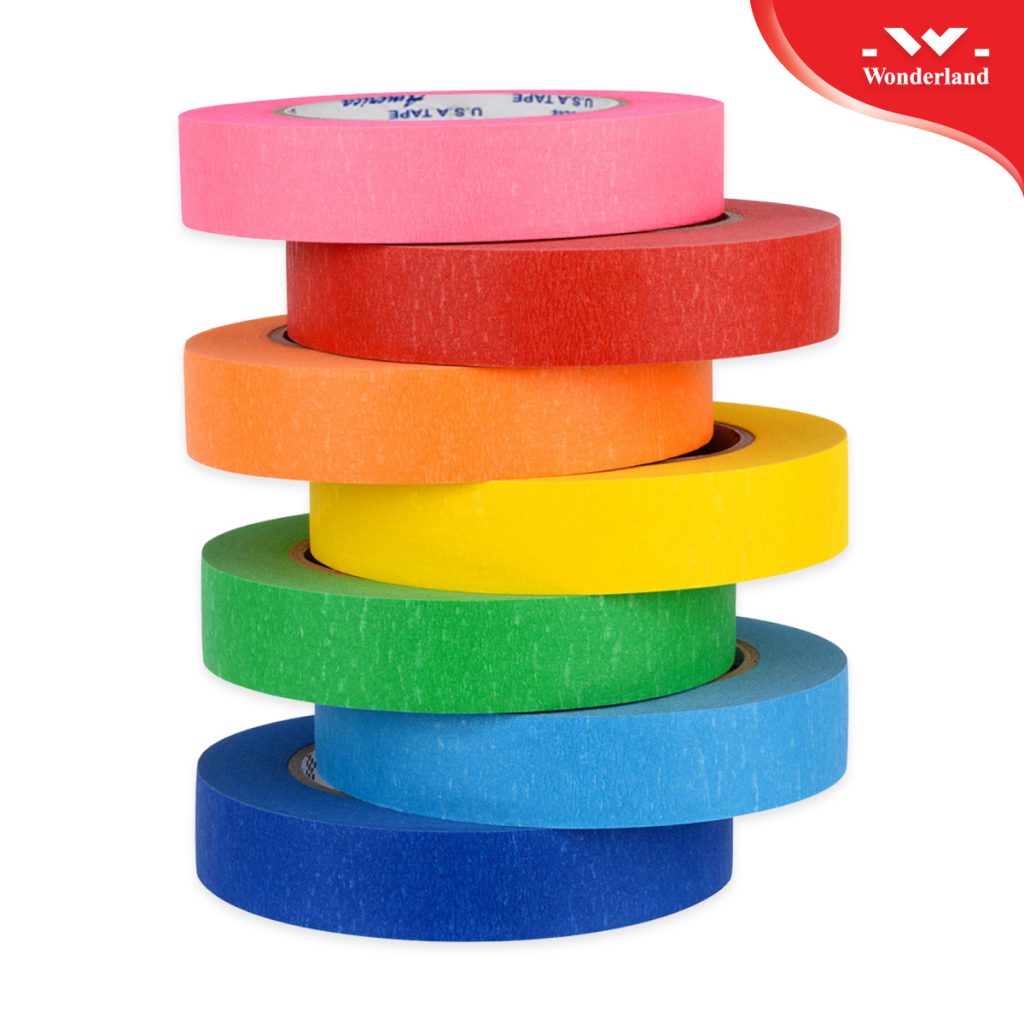 Có bao nhiêu loại quy cách phổ biến của băng keo giấy màu